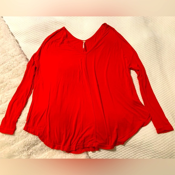 Red Free People Top - Picture 1 of 2
